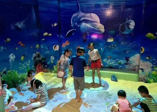 　互動沙池、互動沙桌、魔法沙桌、互動投影沙桌在兒童樂園場所中的應(yīng)用場景