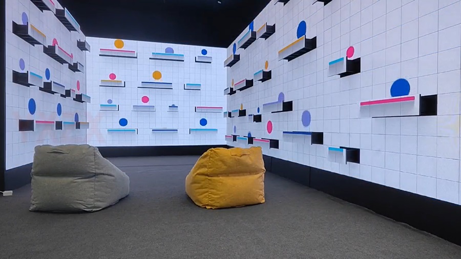 LED機(jī)械矩陣動態(tài)波浪屏互動-蘇州好奇數(shù)字科技有限公司