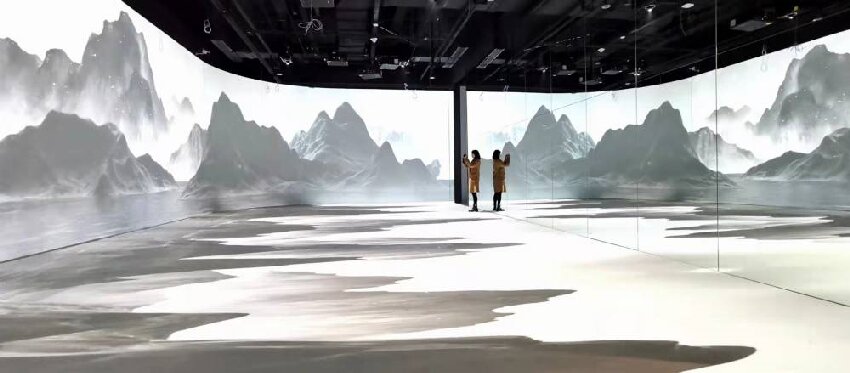 投影地面與墻面投影的融合藝術-蘇州好奇數(shù)字科技有限公司